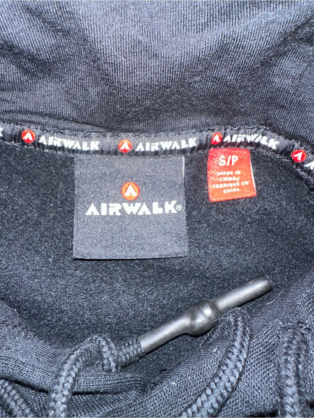 Airwalk Black Hoodie with Orange Logo Accent - Picture 5 of 5